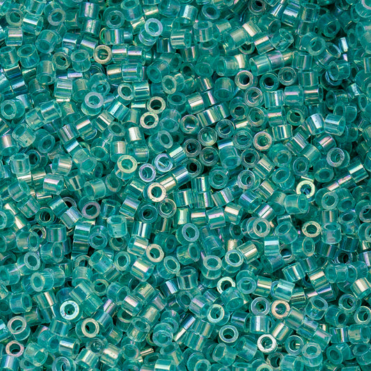 Cylin Bead - 11/0 - Transparent Teal Caribbean AB (25g)