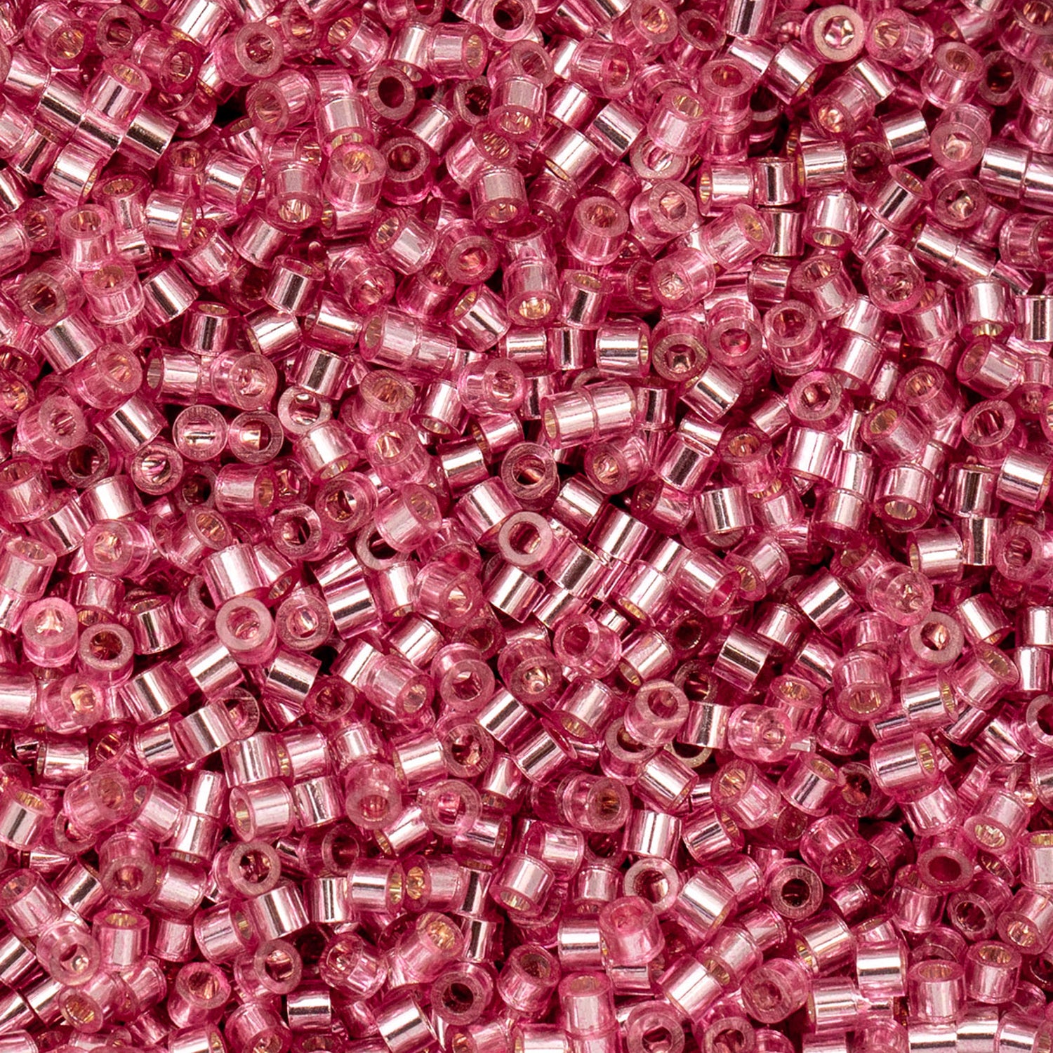 Cylin Bead - 11/0 - Dark Pink Rose Silver Lined (25g)