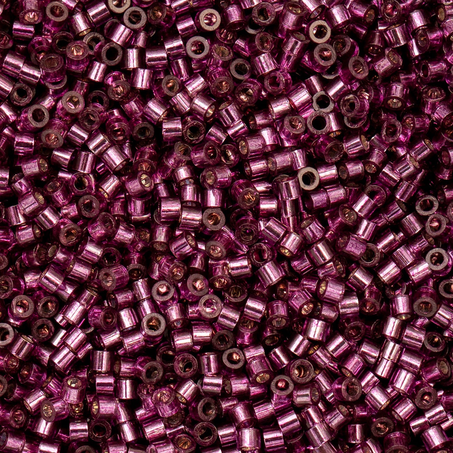 Cylin Bead - 11/0 - Raspberry Silver Lined (25g)