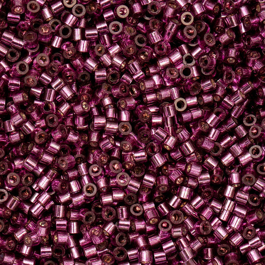 Cylin Bead - 11/0 - Raspberry Silver Lined (25g)