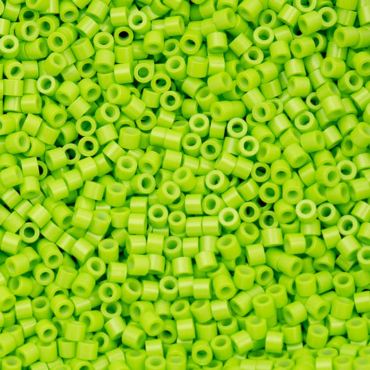 Cylin Bead - 11/0 - Opaque Green Neon Color (25g)