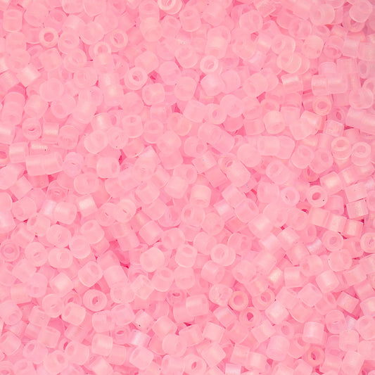 Cylin Bead - 11/0 - Matte Macaron AB - Dark Pink (25g)