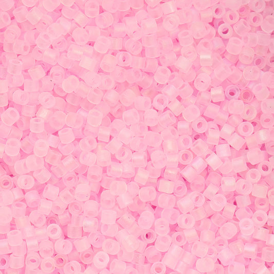 Cylin Bead - 11/0 - Matte Macaron AB - Baby Pink (25g)