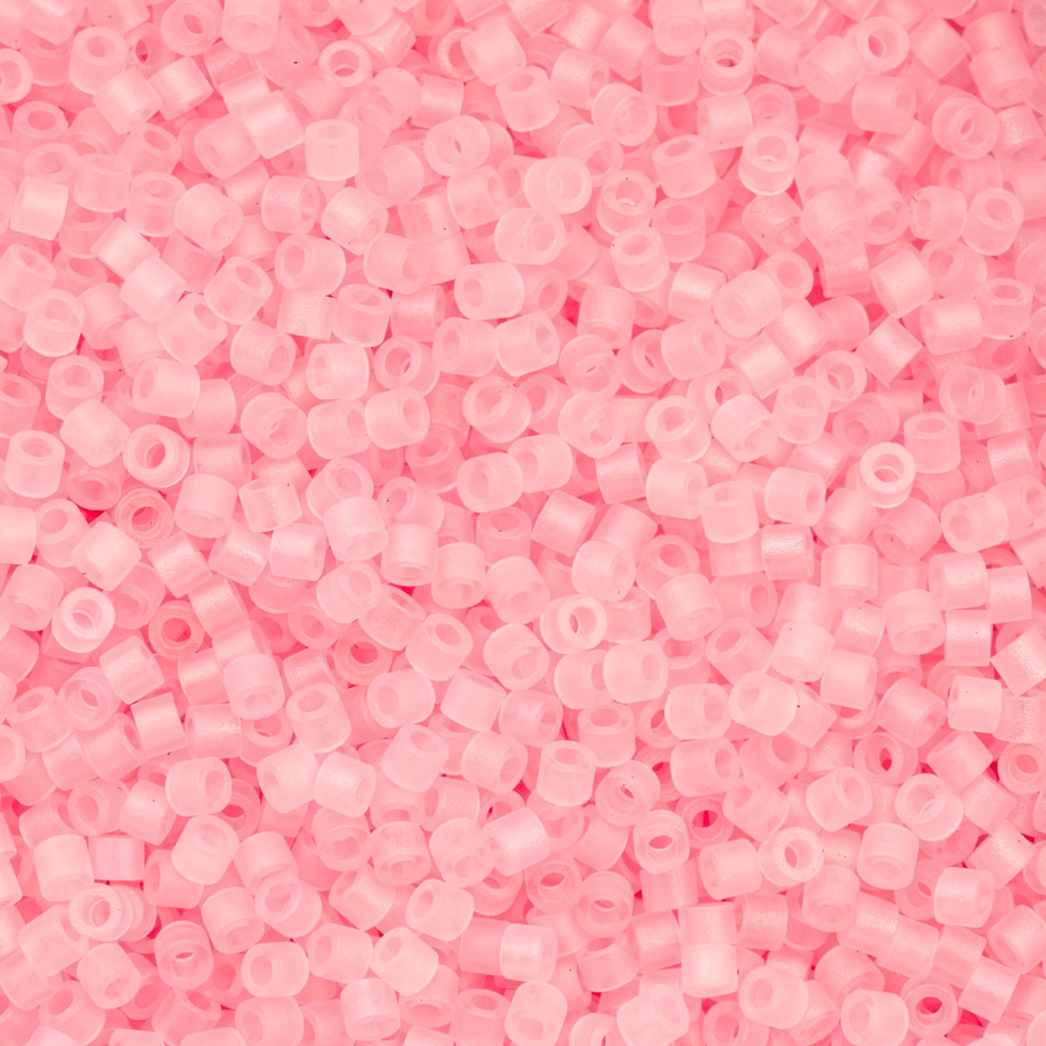 Cylin Bead - 11/0 - Matte Macaron AB - Coral Pink (25g)