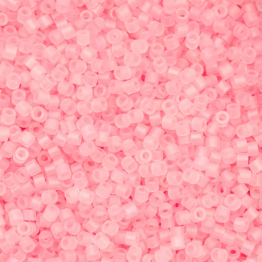 Cylin Bead - 11/0 - Matte Macaron AB - Coral Pink (25g)