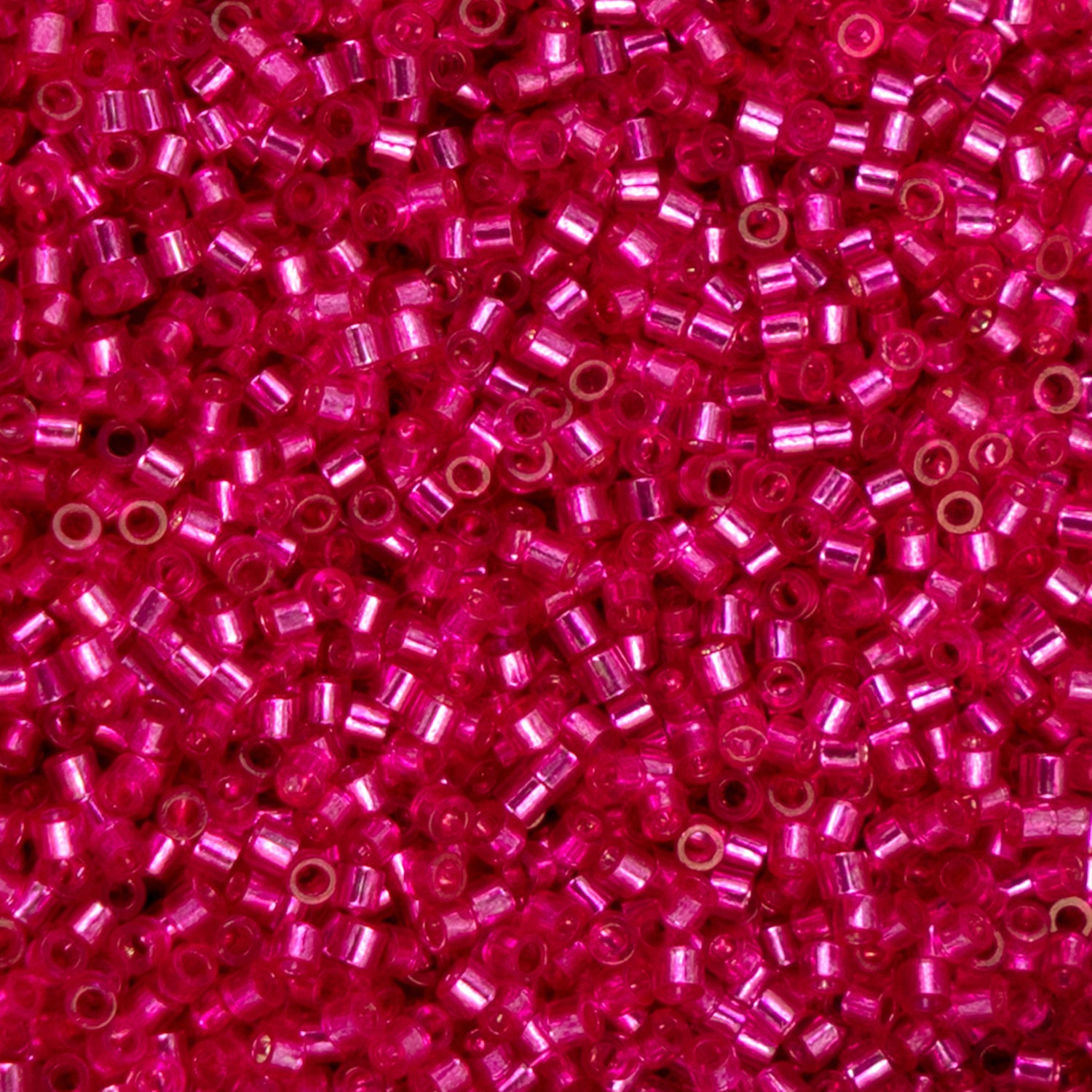 Cylin Bead - 11/0 - Fuchsia Silver Lined (25g)