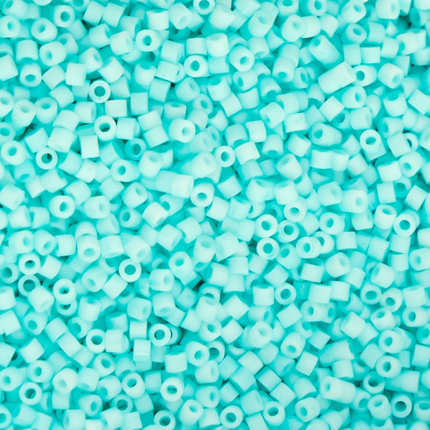 Cylin Bead - 11/0 - Matte Macaron - Blue Turquoise (25g)