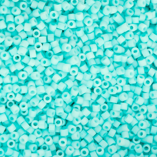 Cylin Bead - 11/0 - Matte Macaron - Blue Turquoise (25g)