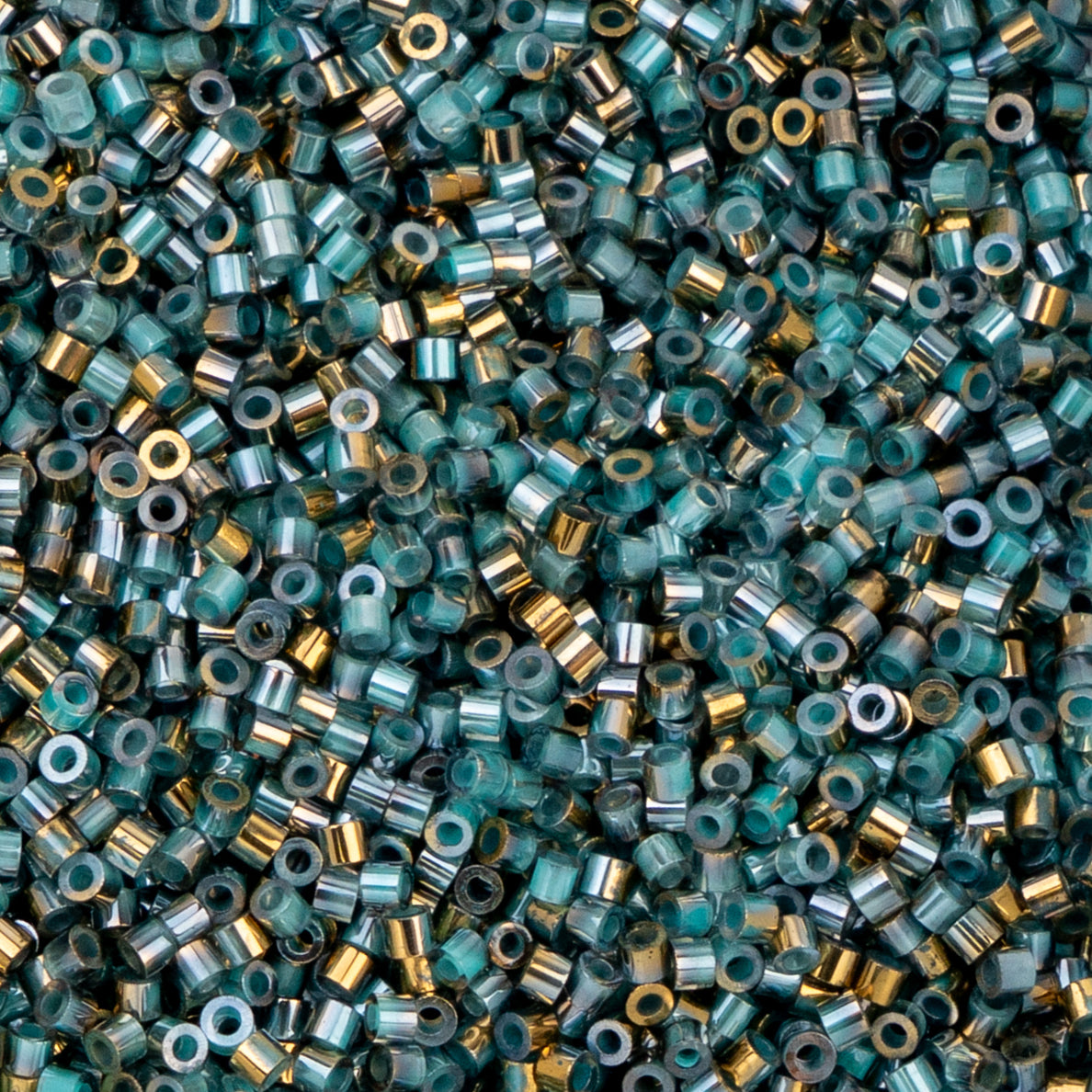 Cylin Bead - 11/0 - Gilded Halo Frosted Blue (25g)