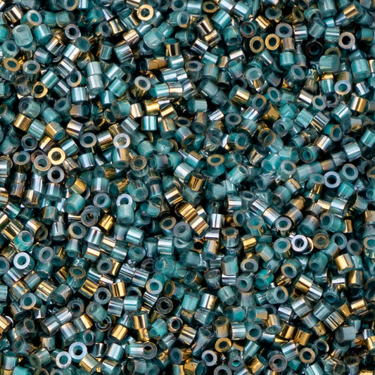 Cylin Bead - 11/0 - Gilded Halo Frosted Blue (25g)