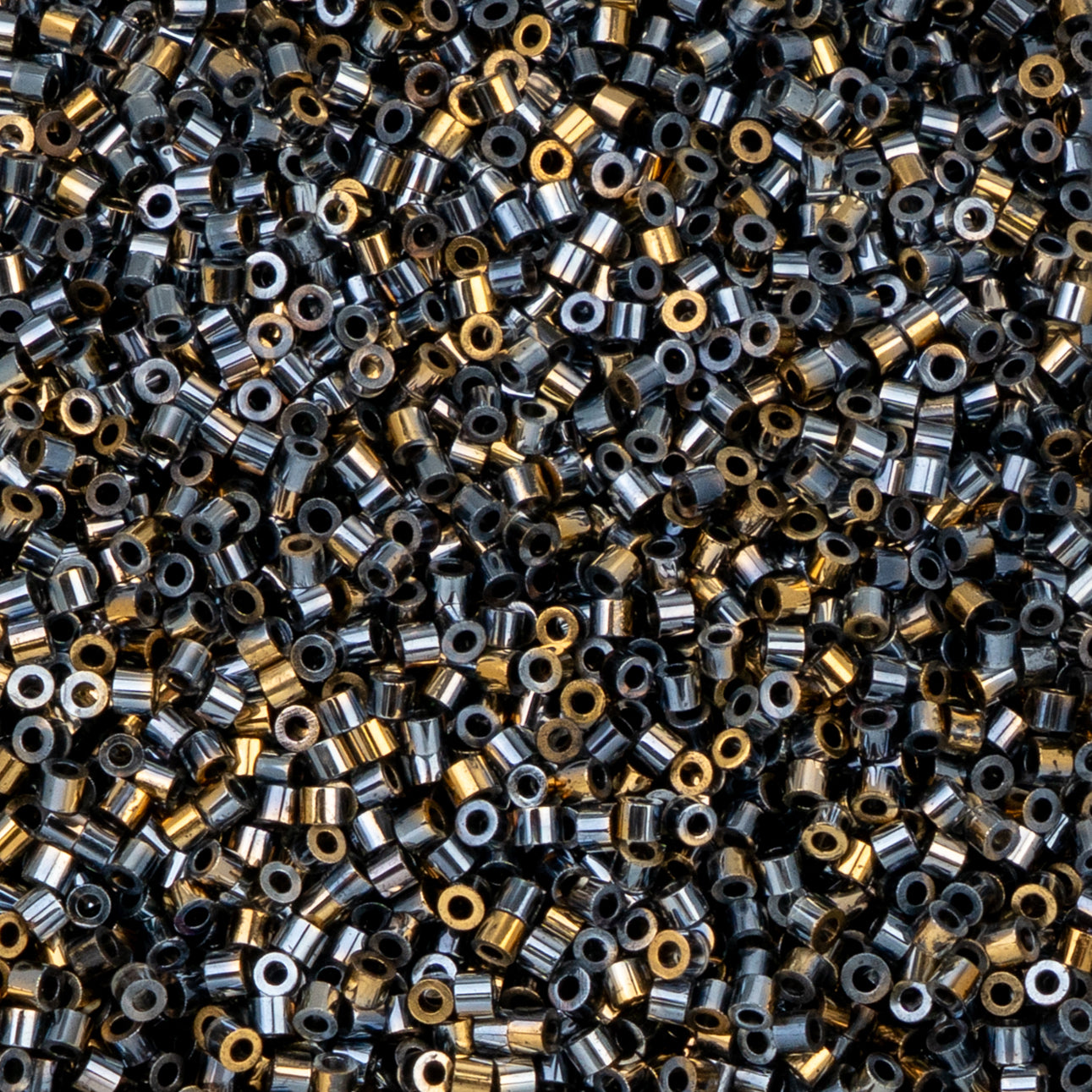 Cylin Bead - 11/0 - Gilded Halo Gunmetal (25g)