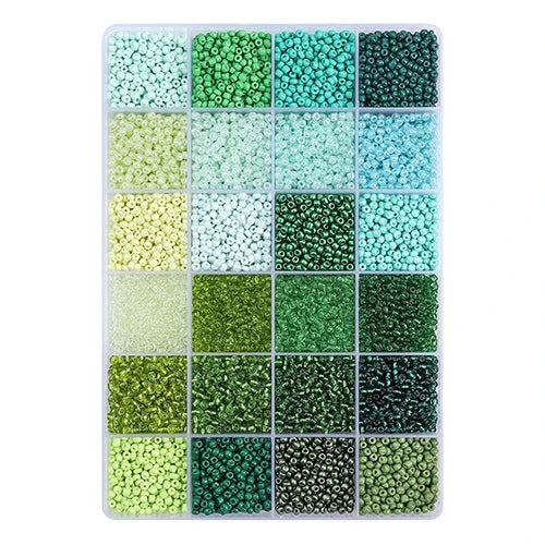 Bead Box - 8/0 - Seed beads - Green Fields (Box)