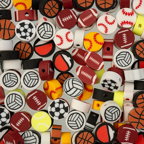 Polymer Clay Vinyl - Assorted Sports Balls - Assorted (Pack)