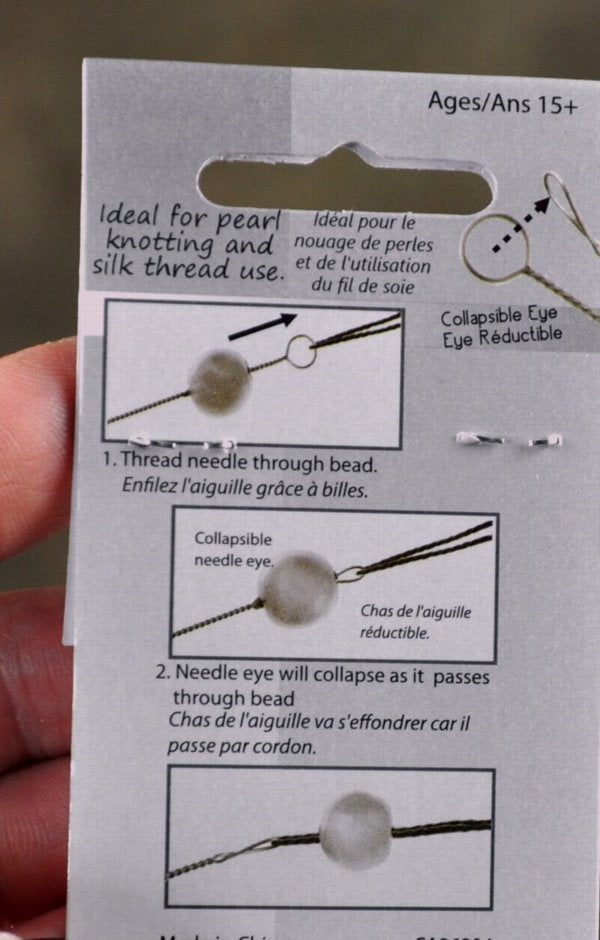 Needle -  Twisted Beading Needle with Collapsible Eye - Fine (Pack)