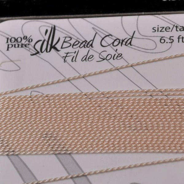 Silk Thread - #2 Dazzle-It Silk Thread / Needle - Light Pink (2 m)