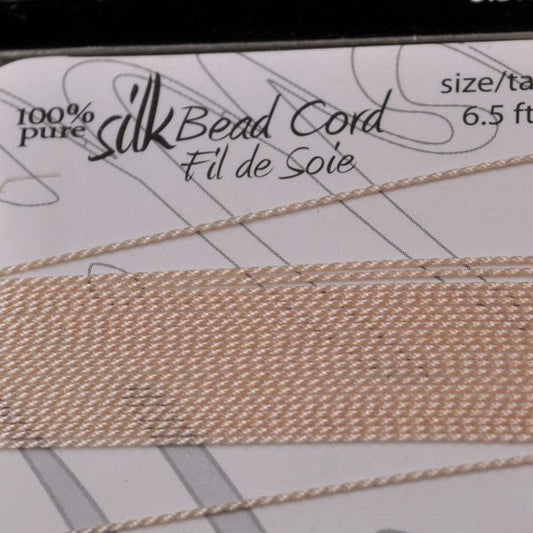 Silk Thread - #2 Dazzle-It Silk Thread / Needle - Light Pink (2 m)