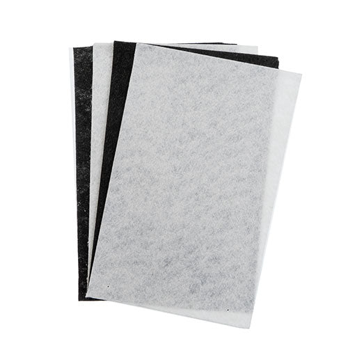 GoodFelt Beading Foundation - 5x8in - Black and White Mix (Pack 4)