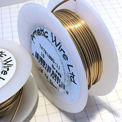 Craft Wire - 18ga - Tarnish Resistant Brass (Artistic Wire)