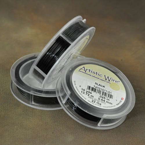 Craft Wire - 22ga - Black (Artistic Wire)