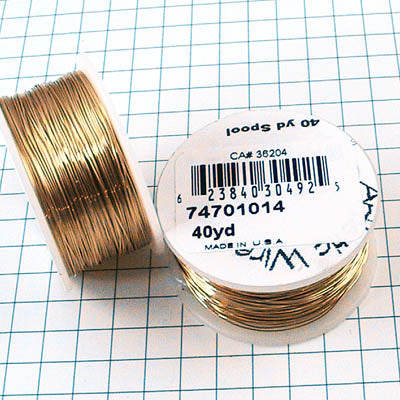 Craft Wire - 28ga - Brass (Tarnish Resistant) (Artistic Wire)