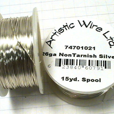 Craft Wire - 26ga - Silver Plated (Tarnish Resistant) (Artistic Wire)