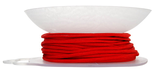 Lovely Knots - 2mm - Braided Knotting Cord - Lucky Red (20yd Bobbin)