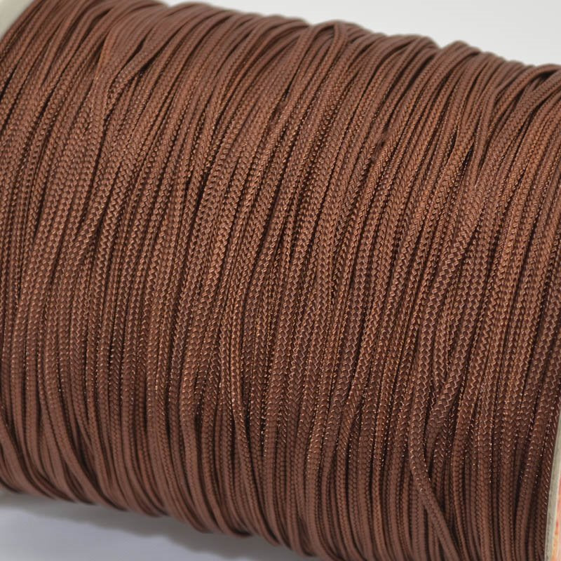 Lovely Knots - 2mm Braided Knotting Cord - Chocolate (1 meter)