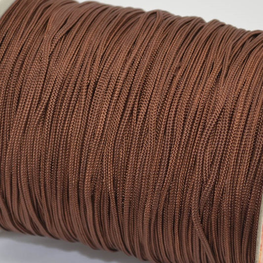 Lovely Knots - 2mm Braided Knotting Cord - Chocolate (1 meter)