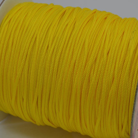 Lovely Knots - 2mm Braided Knotting Cord - Canary Yellow (180y Spool)