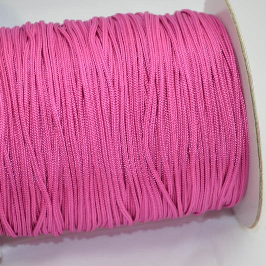 Lovely Knots - 2mm Braided Knotting Cord - Strawberry Pink (180y Spool)
