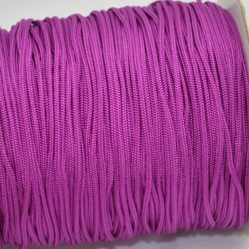 Lovely Knots - 2mm Braided Knotting Cord - Cardinal Purple (180y Spool)