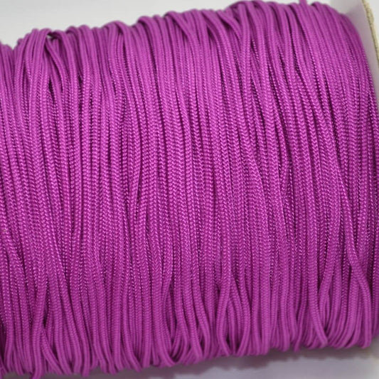 Lovely Knots - 2mm Braided Knotting Cord - Cardinal Purple (180y Spool)