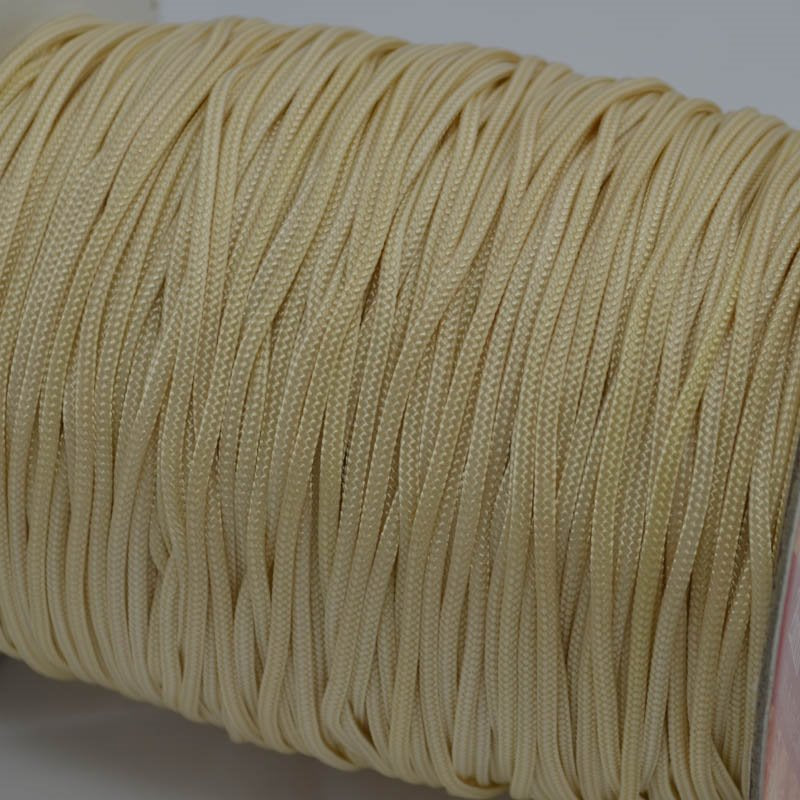 Lovely Knots - 2mm Braided Knotting Cord - Antique Ivory (180y Spool)