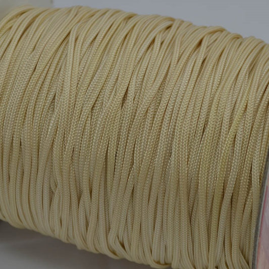 Lovely Knots - 2mm Braided Knotting Cord - Antique Ivory (180y Spool)