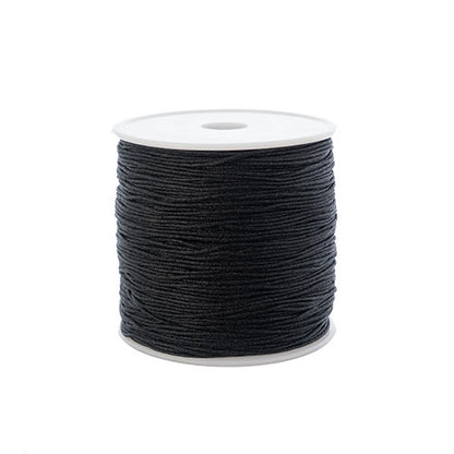 Cord - 0.8mm Nylon - Black (Spool)