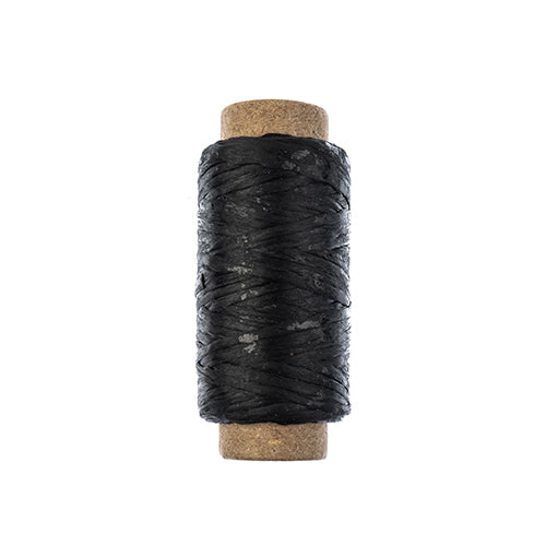 Artificial Sinew -  Flat - Black (20m Bobbin)