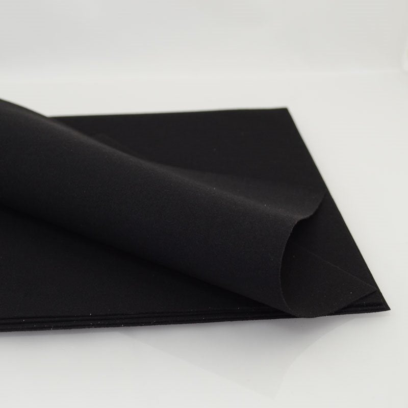 Faux Suede - 8.5in square - Black