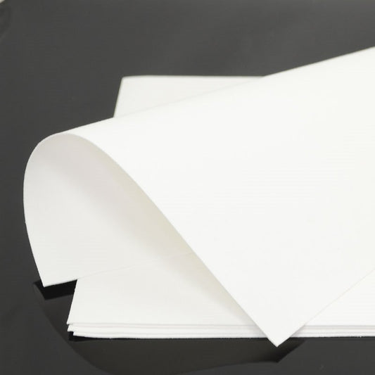 Faux Suede - 8.5in square - White