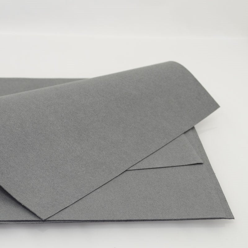 Faux Suede - 8.5in square - Silver Grey