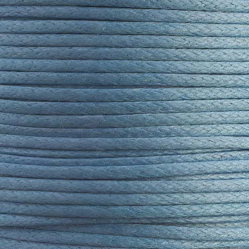 Cotton Cord - 1mm Round Waxed - Royal Blue (25m)