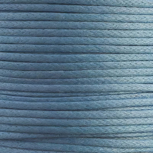 Cotton Cord - 1mm Round Waxed - Royal Blue (25m)