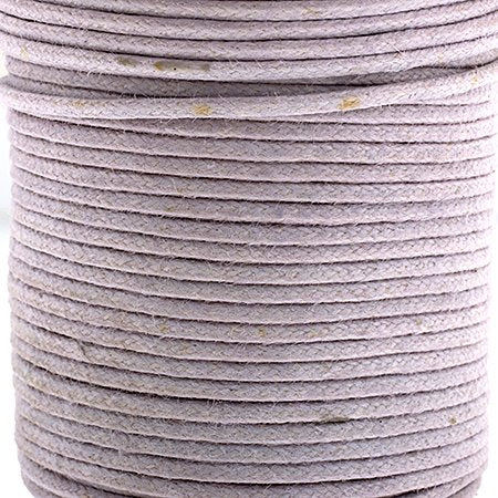 Cotton Cord - 1mm Round Waxed - Mauve (25m)