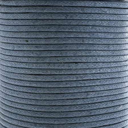 Cotton Cord - 1.5mm Round Waxed - Denim (25m)