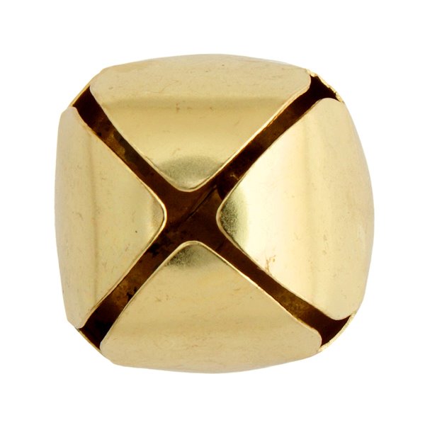 Metal - Bell - 6mm Round Jingle Bells - Gold plated (100)