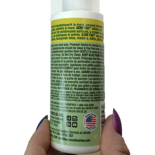Adhesive - 4oz Gem-Tac
