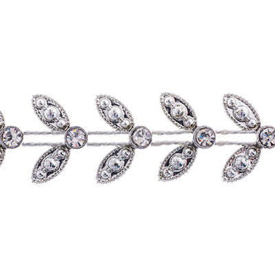 Rhinestone Banding - ss11.5 (2.9mm) - Fancy Leaves - Crystal (1m)