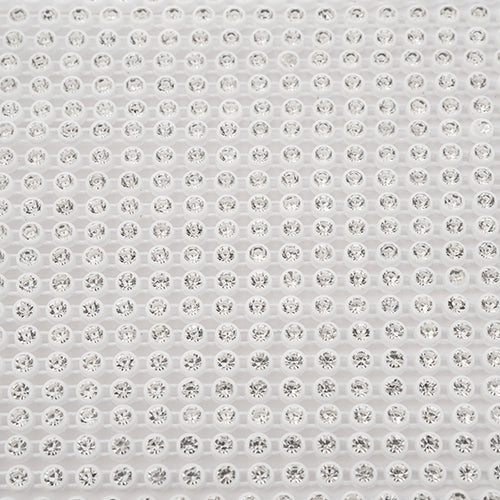 Crystal Lane Rhinestone Trim - ss8 (2.3mm) - White Casing/ Crystal (10yd)