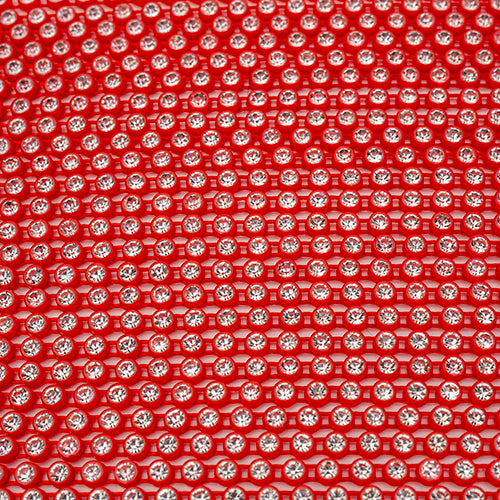 Crystal Lane Rhinestone Trim - ss8 (2.3mm) - Tangerine Casing/ Crystal (10yd)