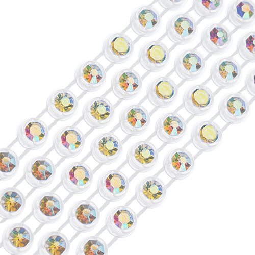 Crystal Lane Rhinestone Trim - ss10 (2.7mm) - Transparent Casing/ Crystal AB (1y