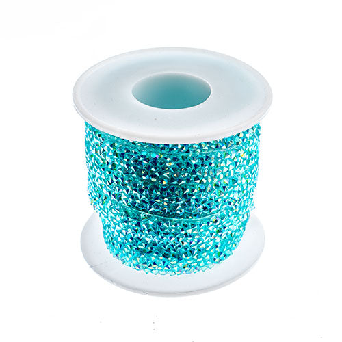 Resin Trim Hot Fix - Crystal Crush - Blue Zircon (5m)